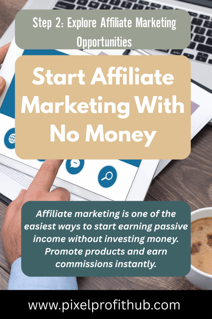 Affiliate marketing passive income with zero cost